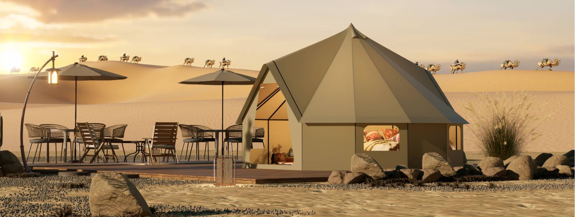 科尔沁右翼中旗露营酒店帐篷产品